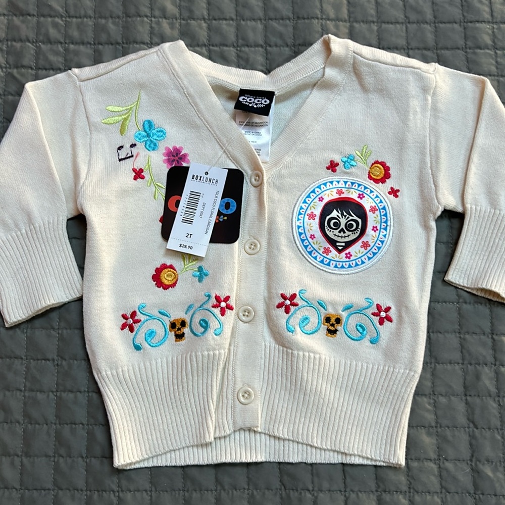 BOXLUNCH Toddler COCO Floral Cardigan Size 2T